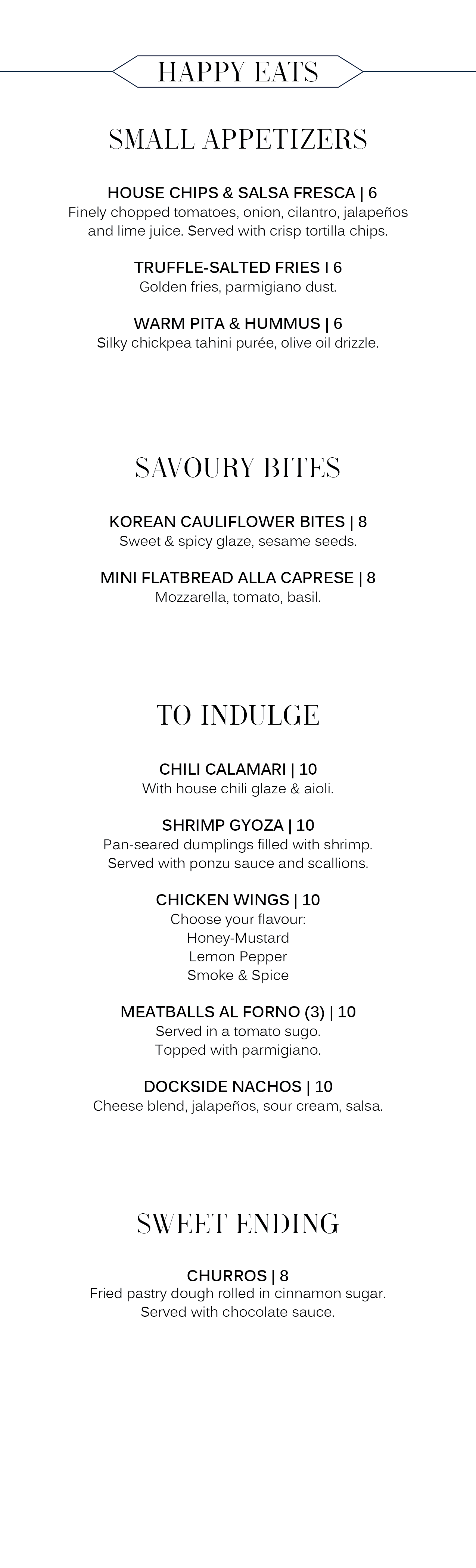 happy hour menu vancouver